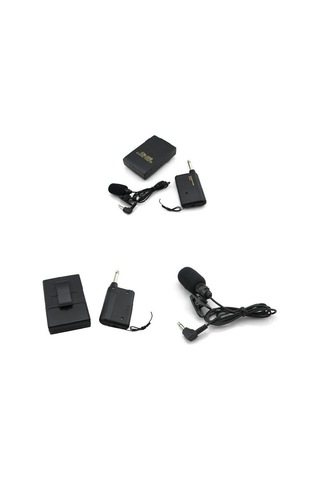 Yakıt Klipli Mikrofonlu Kablosuz Fm Verici Ve Alıcı Kiti, 6.3mm Stereo Mikrofon Sistemi