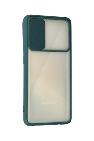 Galaxy A71 Kılıf Palm Buzlu Kamera Sürgülü Silikon - Yeşil