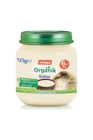 Milupa Organik Sütlaç 6+ Ay Kavanoz Maması 125 G