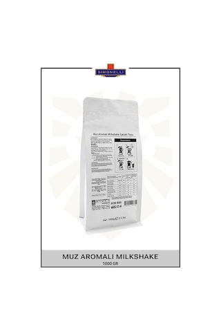 Simonelli Milkshake Muz Aromalı 1 KG