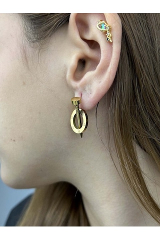 Xxx Çivi, Tiff Model, Paslanmaz Çelik Küpe 385, Altın Renk Altın