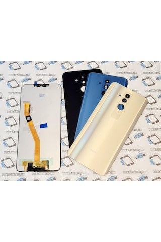 Tkgz - Mate 20 Lite Lcd Ekran Dokunmatik + Pil Kapağı (506653612) Altın