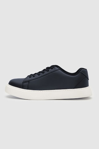D's Damat 0EC09ORT0378 Lacivert Kalın Beyaz Tabanlı Bağcıklı Sneaker Ayakkabı Lacivert