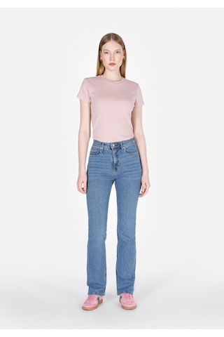 Colin's Colins Slim Fit Yuvarlak Yaka Düz Kadın Pembe Kısa Kol Tişört Cl1073597 Q1.v1 Ppo