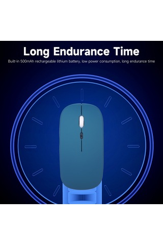 Yaozixa Küçük Taşınabilir 2.4g+bt3.0 İkili Modlu Sessiz Ofis Fare, 3 Seviye Dpı Ayarlı, 500mah Şarj Edilebilir Pil, Sarı