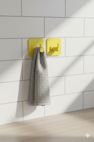 2 Li Askılık Kapı Arkası, Duvara Monte, Dayanıklı Malzeme, Turuncu 51 Turuncu