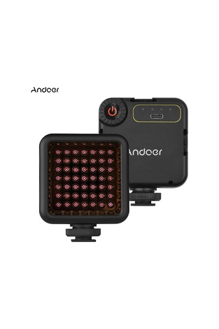 Andoer Ir49s Mini Ir Video Kamera Gece Görüş Işığı Siyah Siyah