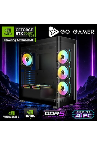 Go Gamer E781DP i9-14900KF 32 GB 1 TB SSD RTX5060Ti 16 GB 27" Free Dos Oem Paket Masaüstü Oyuncu Bilgisayarı