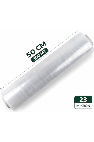 Streç Film 23 Mikron 50 Cm 300 Mt 50x300