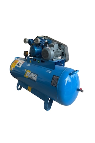 Puma PE30/200-2 8 Bar 380 V 2 Hp 2 Piston 200 L Döküm Kafa Yağlı Kompresör