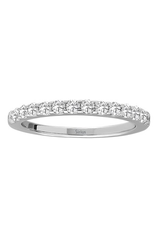 Sirius F Renk 0,43 Karat Pırlanta Taşlı Yarım Tur Yüzük 0807R0198