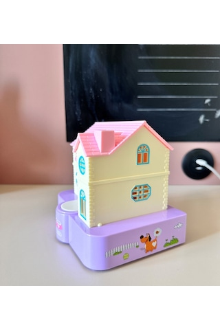 Işıklı Ve Müzikli Eğlenceli Para Yiyen Köpek Kumbara - Pembe Çatılı