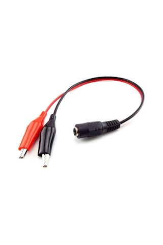 5.5x2.5mm Dişi To Krokodil Çevirici 25cm Kablo