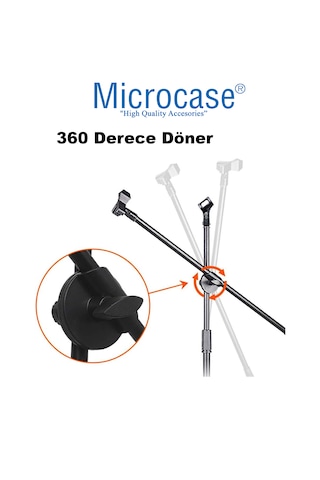 4in1 Zemin Tipi 360 Döner Profesyonel Metal Mikrofonstandı Al4534