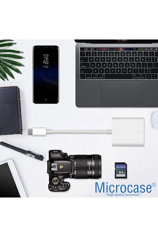Type-c To Sd-microsd Kart Okuyuculu Kamera Adaptörü Al4116