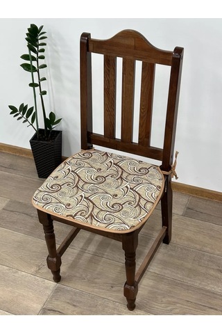 Iv-trik-stail 43x43 Kare Bağcıklı Goblen Sandalye Yastığı 183963973 Bej