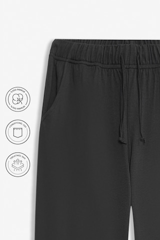 Elemge %100 Pamuk Süprem Erkek Pijama Altı Antrasit Cepli Rahat Kalıp Relax Fit Lastikli Ipli Terletmez