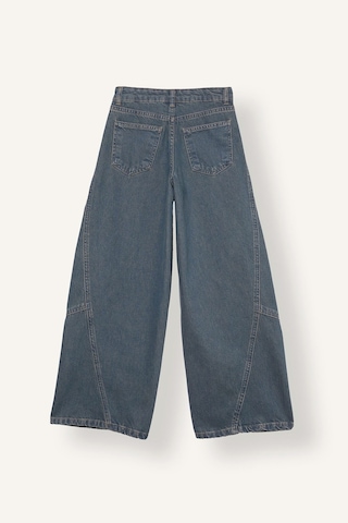 Defacto Loose Fit Dikiş Detaylı Yıkamalı Jean Pantolon Kız Çocuk I8868a826wnnm34 Mavi-nm34