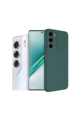 Tecno Camon 40 CM5 Uyumlu Silikon Kılıf - Kamera Korumalı Esnek Pastel Renk Kapak - Yeşil