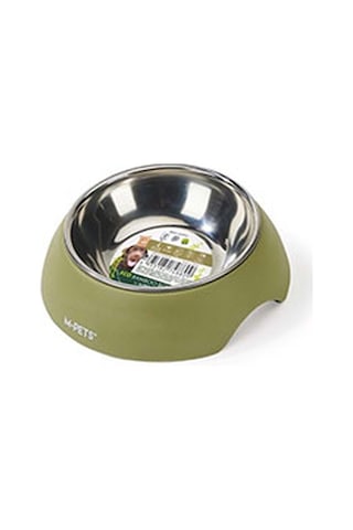 M-pets Eco Bamboo Küçük Irk Köpek Ve Kedi Mama Ve Su Kabı Yeşil 350 Ml 244-51044.02