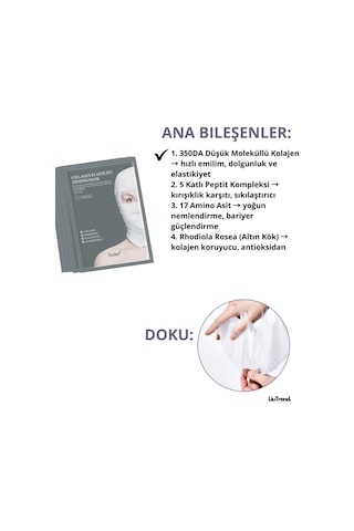 Sudee Collagen Elasticity Firming Mask 30ml 5ad Ciltte Lifting Ve Elastikiyet Sağlayan Kumaş Maske