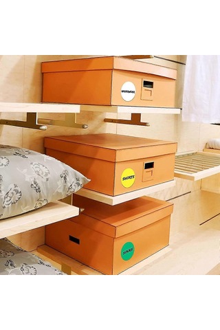 2 İnç Yuvarlak Renkli Kodlama Etiketleri 10 Çeşitli Renk Daire Nokta Etiketleri Kendinden Yapışkanlı Renkli Düz C Çok Renkli