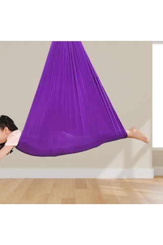 Suntek Çocuk Salıncak Hamak Balkon Için Anti Tip Sandalye Mor