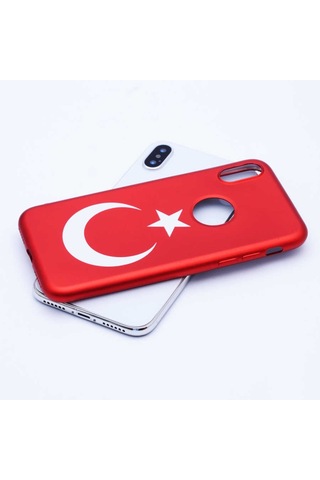 Apple Uyumlu iPhone X Kılıf Zore Bayrak Silikon (516640856)