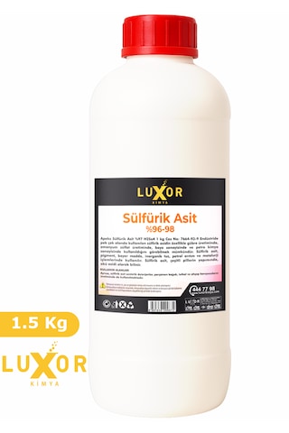 Luxor Kimya Sülfürik Asit 4 X 1,5 Kg 4 Adet