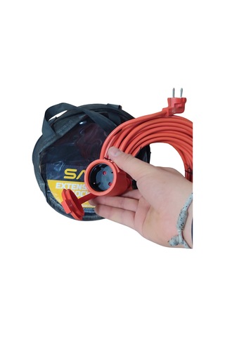 Klc Uzatma Kablosu 3x1.5 Mm 10 Metre Tekli Grup Fiş Priz Topraklı Kablolu Kapaklı Monofaze Ev Tipi T Turuncu 1 - 10 M