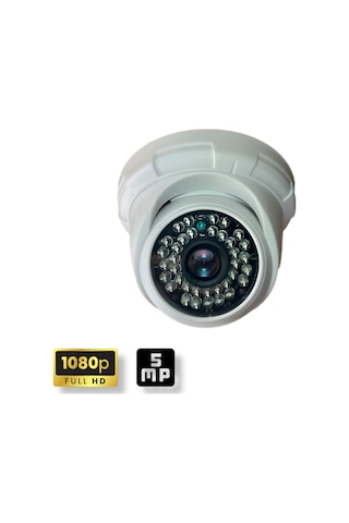 5 Mp Sony Lensli 36 Ir Led Gece Görüşlü Dome İç Mekan 1080p Fullhd Güvenlik Kamerasi D136b