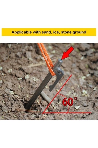 Bloomnest Yansıtıcı Titanyum Renkli Malzemesi Kazıkları Kamp İpli Hafif Çadır 9.4 7.9 Nb Çok Renkli Çok Renkli