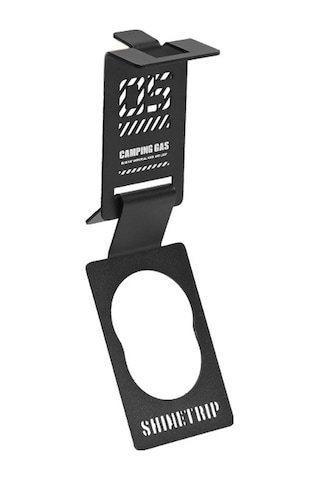 Geeksen Stainless Steel Outdoor Gas Tank Hanger - Black Detachable Secure Hook For Camping Picnic Igt Table 1-25mm Gap Siyah