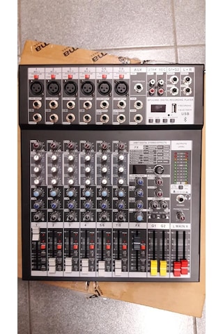 Biema Mx-08T 6 Kanal Profesyonel Efektli Deck Mixer