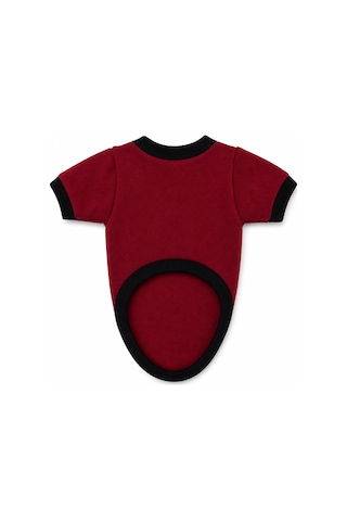 Pati Desenli Swit Kedi Ve Köpek Kıyafeti Bordo Small 32 Cm-38 Cm