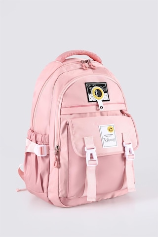 Young 51635 3 Gözlü Okul Ve Pembe Sırt Çantası Desenli