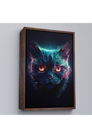 Miyrem^ Canvas Serie Savaşçı Kedi Tablosu-7900
