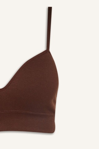 Defacto Kaplı Pedli Balensiz Seamles Kahverengi Bra A8858ax26spbn341 Kahve-bn341