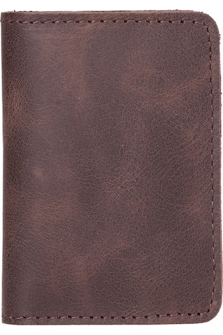 Enrico Slim Deri Kartlık Tn3 Kahverengi Kahverengi Koyu Kahverengi