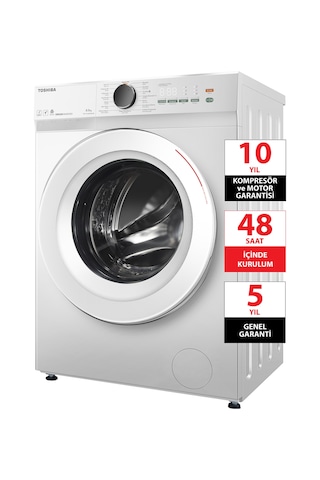 Toshiba TW-T21BU90UWTR WW 8 KG 1400 Devir Çamaşır Makinesi Beyaz