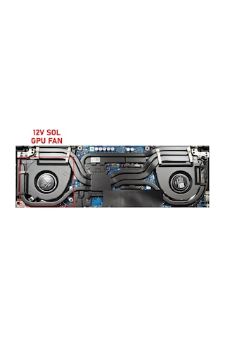 Asus Tuf Dash F15 Fx517z Serisi Notebook Gpu Fanı / Ver.2 R - 12v