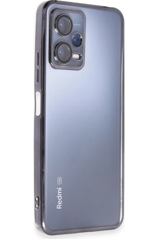 Gld-spt- Newface Xiaomi Redmi Note 12 Pro 5g Kılıf Razer Lensli Silikon - Siyah