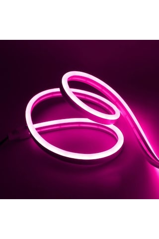 12v Neon Şerit Led Pembe Işık