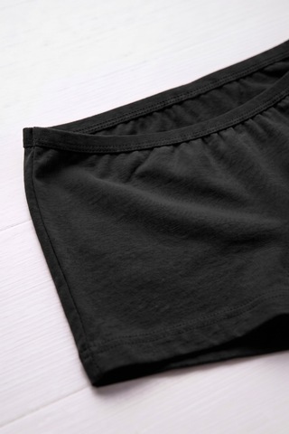 Öts Kız Çocuk 5 Li Pamuklu Boxer Günlük Rahat Kesim 8210-5 Siyah