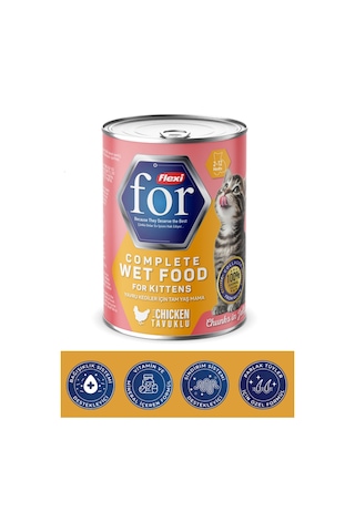 Tavuklu Yavru Kedi Yaş Maması 400 Gr - Kolajen Destekli