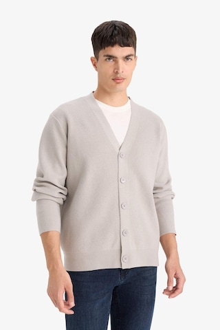 Defacto Relax Fit V Yaka Düğmeli Triko Hırka F2700ax25wngr184 Gri