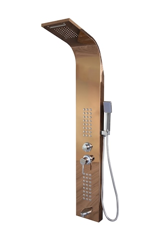 Decordem Banora Infinity Lux Duş Paneli, 5 Fonksiyonlu, Bronz