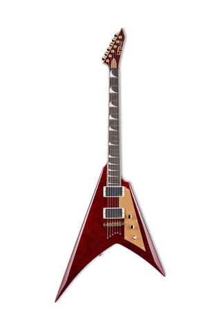 Esp Ltd Lkhvrsp Kirk Hammett Kh-v Red Sparkle Simli Kırmızı Sahne Işıltısı