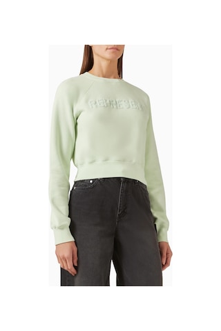 Represent Fly Micro Sweatshirt, Organik Pamuk, Minimalist Ve Lüks Günlük Sweatshirt Yeşil