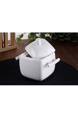 Porselen Şekerlik Kulplu 14,5-9,5-12,5 Cm Çok Renkli